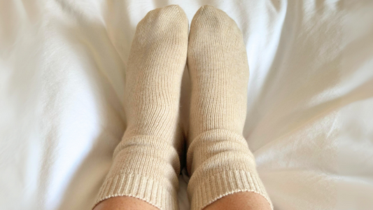 ‘Hygge’ Cashmere Bed Socks: A Cozy Indulgence