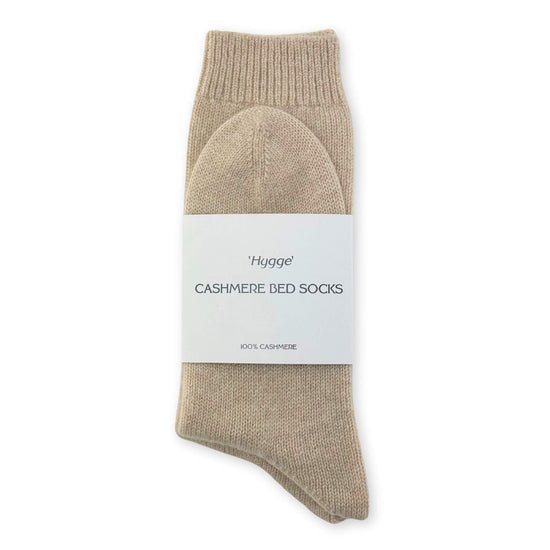 'Hygge' Cashmere Bed Socks (Women's)-Jet&Bo