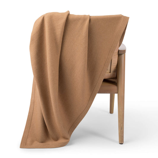 'Home and Away' Camel Hair Blanket-Jet&Bo