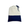 Cashmere Merino Blend Pouch White and Navy